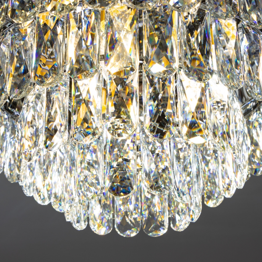 Brilagi - LED Kristall-Deckenleuchte VELURE 5xE14/40W/230V golden