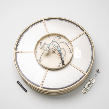 Brilagi - LED Kristall-Deckenleuchte VELURE 5xE14/40W/230V golden