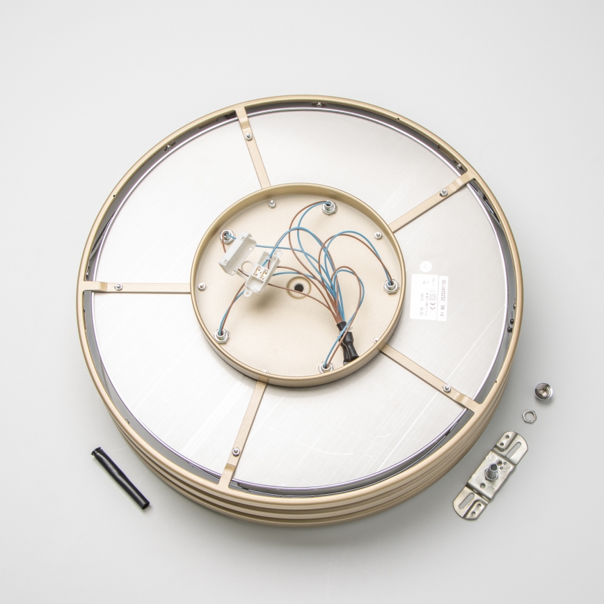 Brilagi - LED Kristall-Deckenleuchte VELURE 5xE14/40W/230V golden