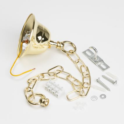 Brilagi - LED Kristall-Kronleuchter an Kette MOZART 5xE14/40W/230V golden