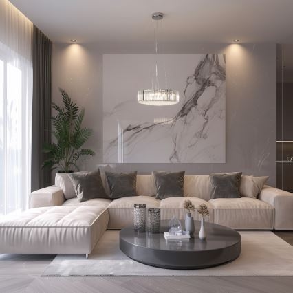 Brilagi - LED Kristall-Kronleuchter an Schnur GLAMOUR 5xG9/42W/230V