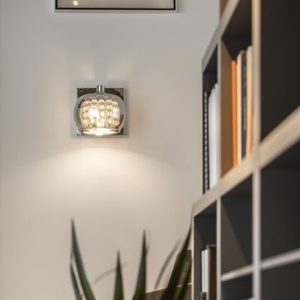 Brilagi - LED Kristall-Wandleuchte JEWEL 1xG9/42W/230V