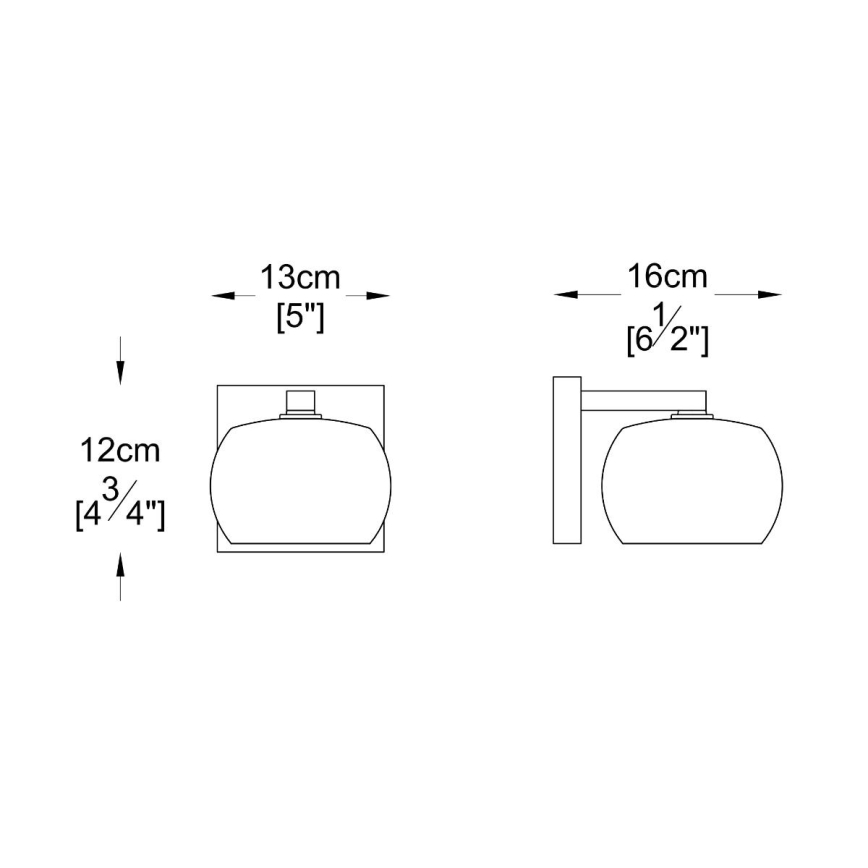 Brilagi - LED Kristall-Wandleuchte JEWEL 1xG9/42W/230V