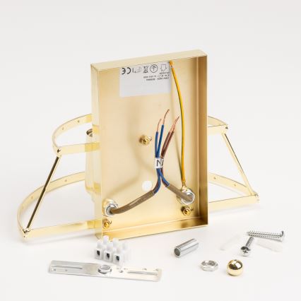 Brilagi - LED Kristall-Wandleuchte MOZART 2xE14/40W/230V golden