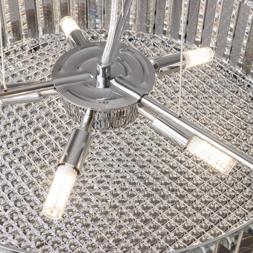Brilagi - LED-Kristallleuchter mit Kabelaufhängung GLAMOUR 5xG9/42W/230V