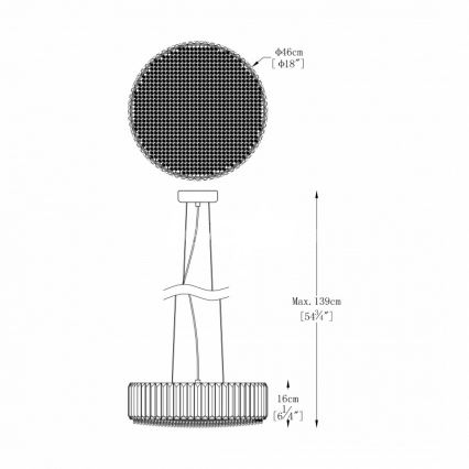 Brilagi - LED-Kristallleuchter mit Kabelaufhängung GLAMOUR 5xG9/42W/230V