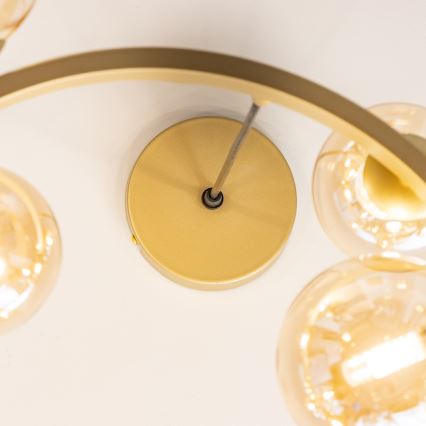 Brilagi - LED-Kronleuchter an Aufhängung MILLA 15xG9/3W/230V golden