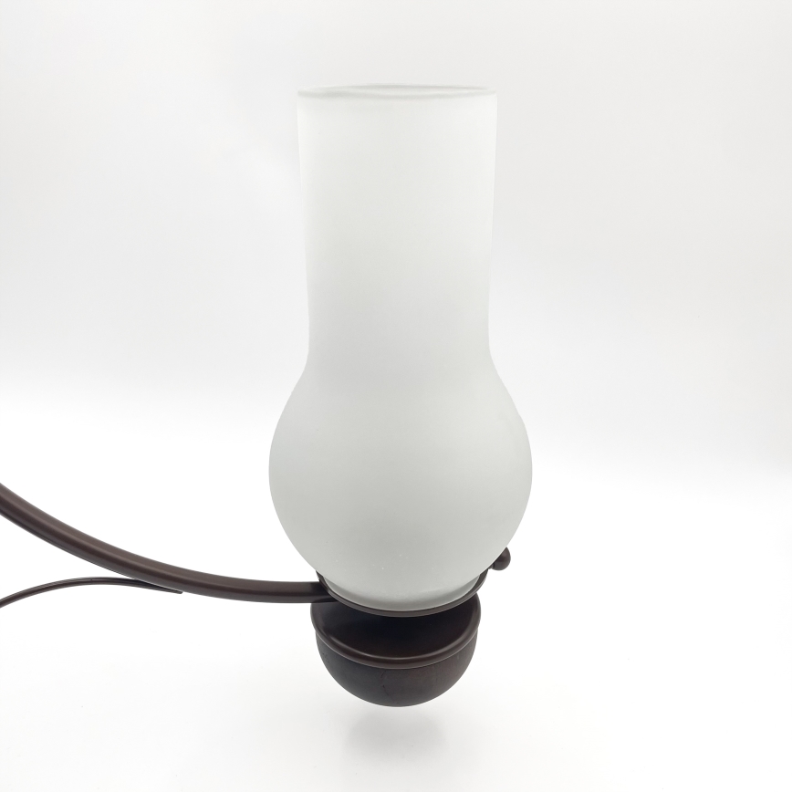 Brilagi - LED-Kronleuchter an Kette COTTAGE 3xE14/40W/230V Buche/braun/weiß