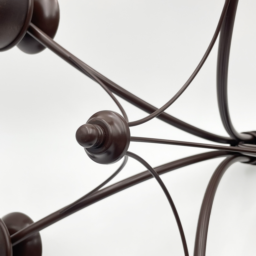 Brilagi - LED-Kronleuchter an Kette COTTAGE 5xE14/40W/230V Eiche/Weiß