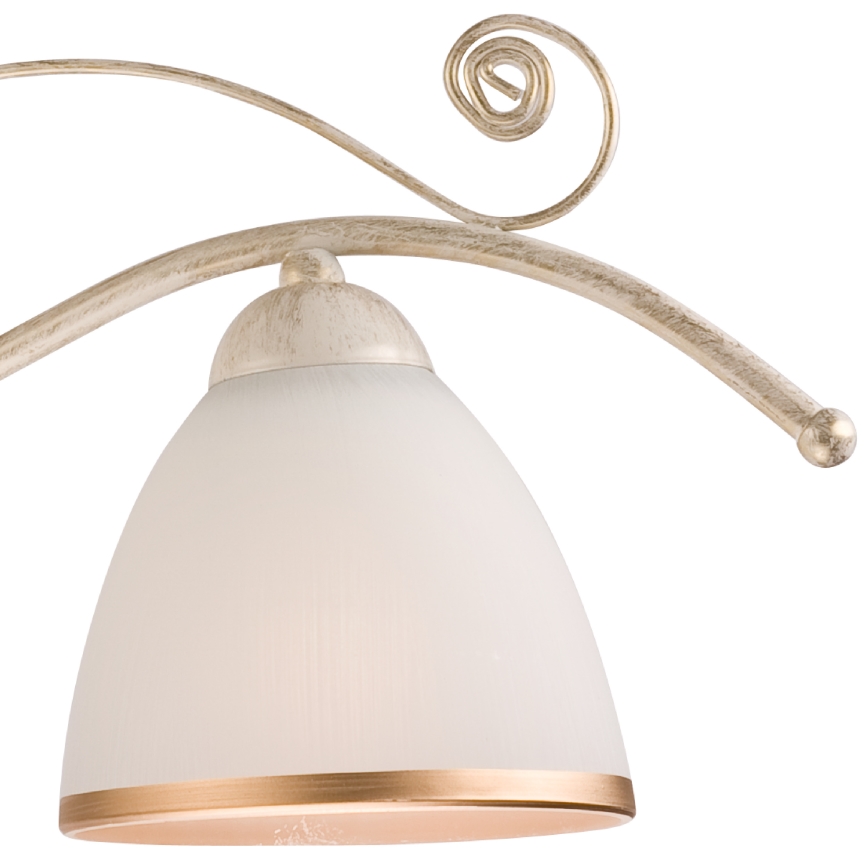 Brilagi - LED-Kronleuchter mit Kette ANTICO 3xE27/60W/230V 3000K weiße Patina