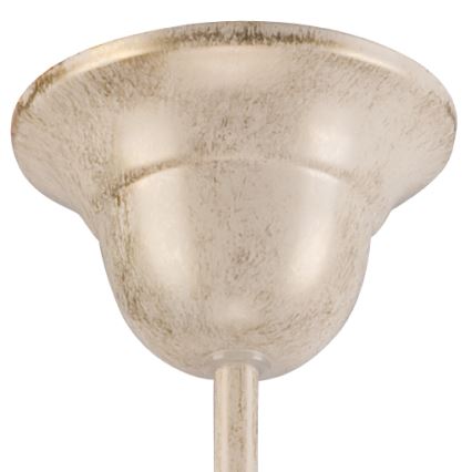 Brilagi - LED-Kronleuchter mit Kette ANTICO 3xE27/60W/230V 3000K weiße Patina