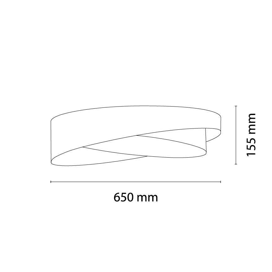 BRILAGI - Dimmbare LED-Deckenleuchte VELVET TWIST LED/36W/230V 3000-6000K Ø 65 cm Wi-Fi Tuya Beacon beige/braun/gold + Fernbedienung