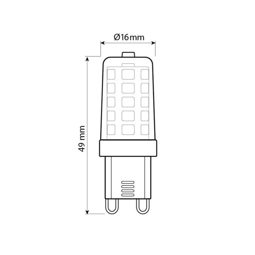 Brilagi - LED-Leuchtmittel G9/4W/230V 3000K