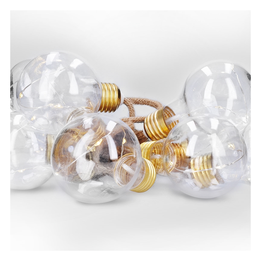 Brilagi - LED-Lichterkette 10xLED/3xAA 1,8 m warmweiß