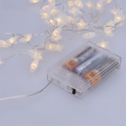 Brilagi - LED-Lichterkette 40xLED/3xAA 1,8m warmweiß Sterne