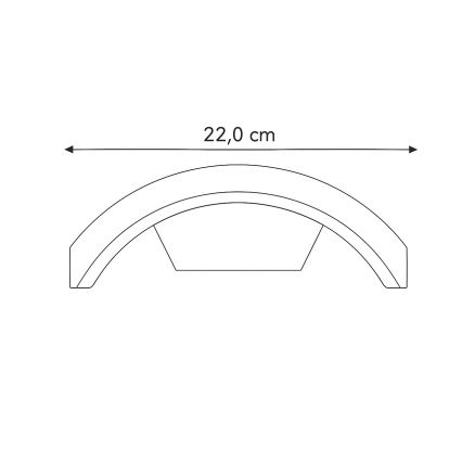 Brilagi - LED-Outdoor-Wandleuchte ARCELO LED/8W/230V IP54