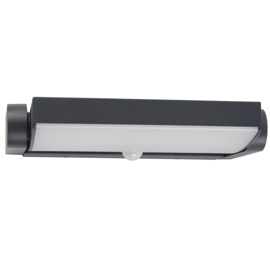 Brilagi - LED-Wandleuchte für den Außenbereich mit Sensor ANKLE LED/18W/230V 3000K IP65 anthrazit