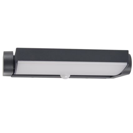 Brilagi - LED-Wandleuchte für den Außenbereich mit Sensor ANKLE LED/18W/230V 4000K IP65 anthrazit