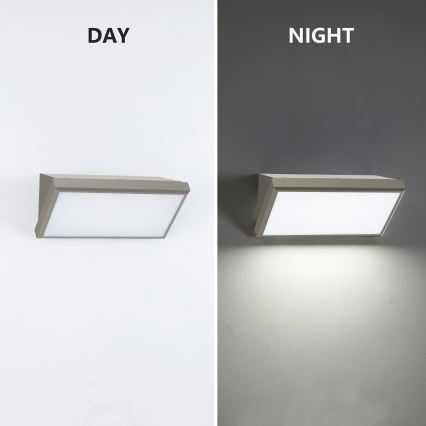 Brilagi - LED-Outdoor-Wandleuchte mit Sensor TRIANGLE LED/20W/230V grau IP65