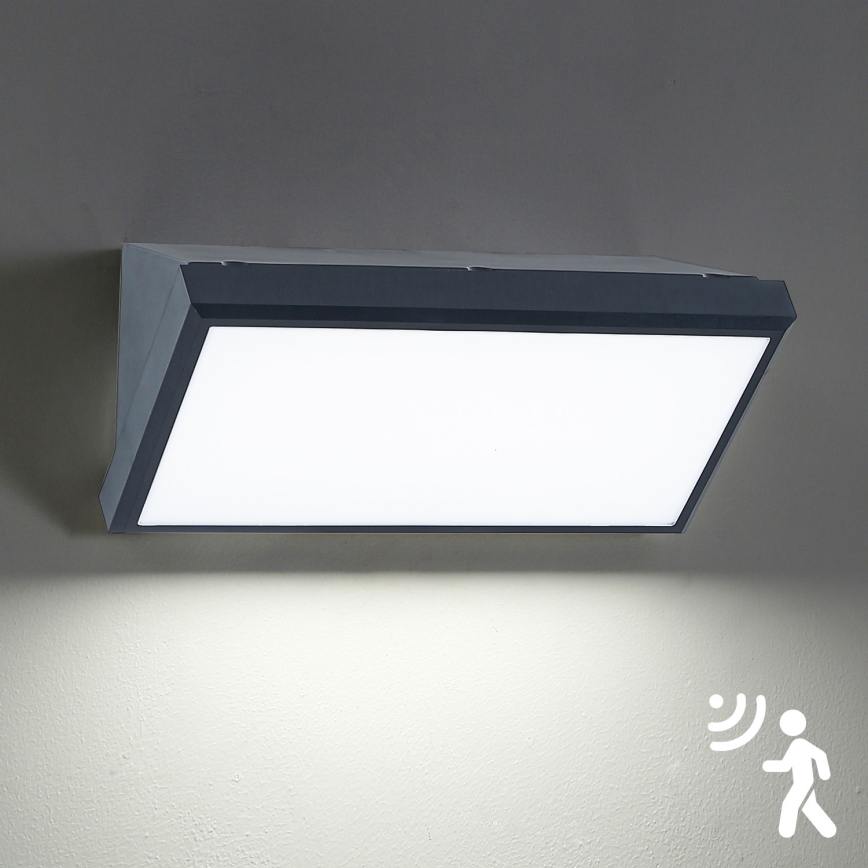 Brilagi - LED-Outdoor-Wandleuchte mit Sensor TRIANGLE LED/20W/230V IP65