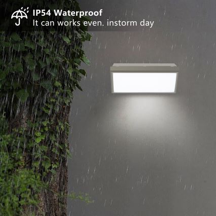 Brilagi - LED-Outdoor-Wandleuchte TRIANGLE LED/20W/230V grau IP65
