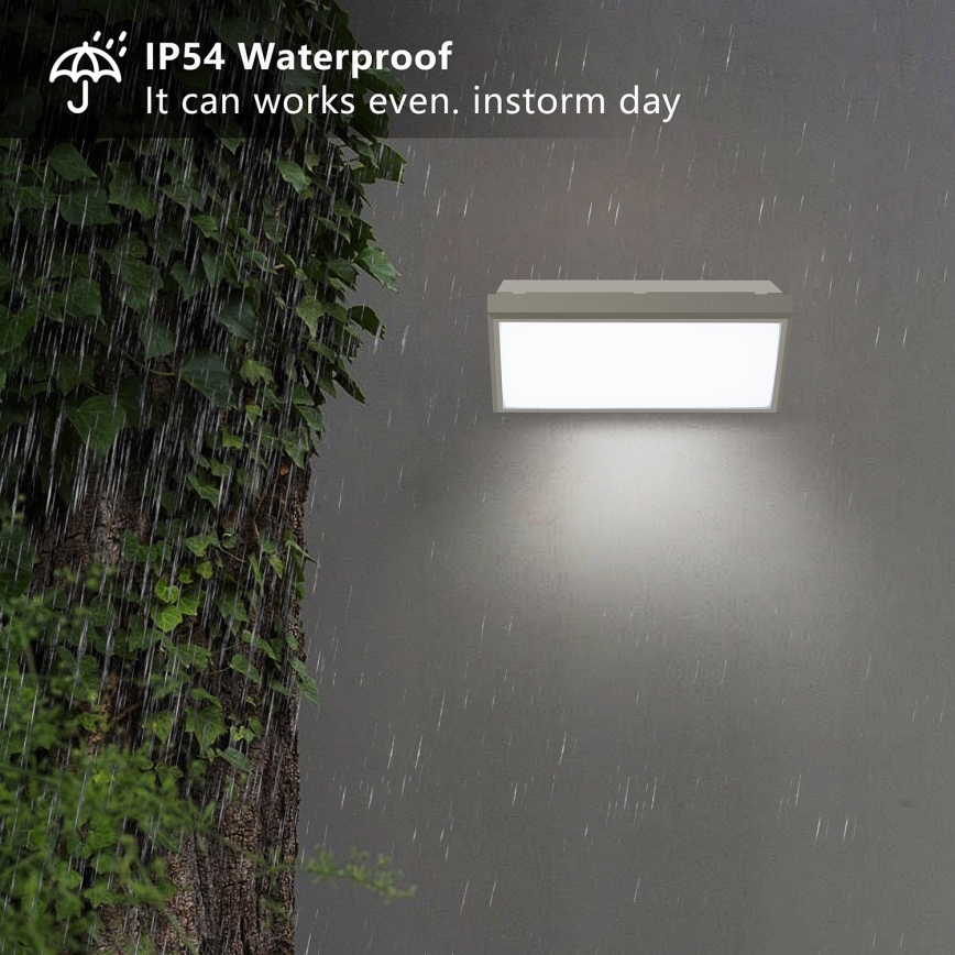 Brilagi - LED-Outdoor-Wandleuchte TRIANGLE LED/20W/230V grau IP65