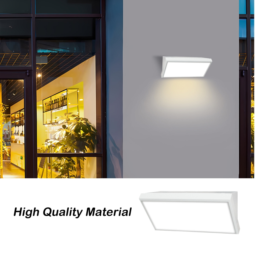 Brilagi - LED-Outdoor-Wandleuchte TRIANGLE LED/20W/230V weiß IP65