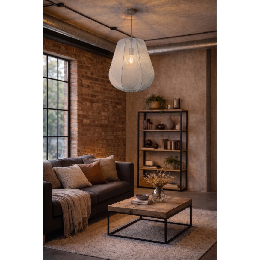 Brilagi - LED-Pendelleuchte am Kabel ARVEN 1xE27/8W/230V Ø 37 cm, grau