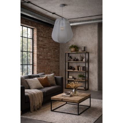Brilagi - LED-Pendelleuchte am Kabel ARVEN 1xE27/8W/230V Ø 37 cm, grau