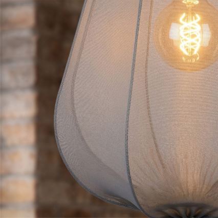 Brilagi - LED-Pendelleuchte am Kabel ARVEN 1xE27/8W/230V Ø 37 cm, grau