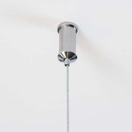 Brilagi - LED-Pendelleuchte an Drahtseil MILLA 15xG9/3W/230V schwarz-chrom/goldfarben