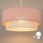 Brilagi - LED-Pendelleuchte an Kabel BOHO BOBO 1xE27/60W/230V Ø 40 cm rosa/creme