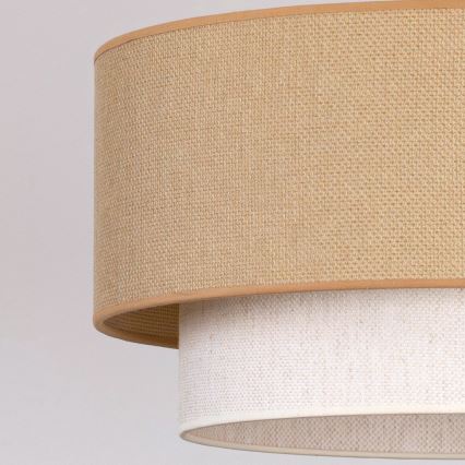 Brilagi - LED-Pendelleuchte an Kabel BOHO ECO 1xE27/10W/230V Ø 40 cm beige/creme