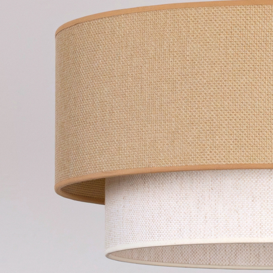 Brilagi - LED-Pendelleuchte an Kabel BOHO ECO 1xE27/10W/230V Ø 40 cm beige/creme