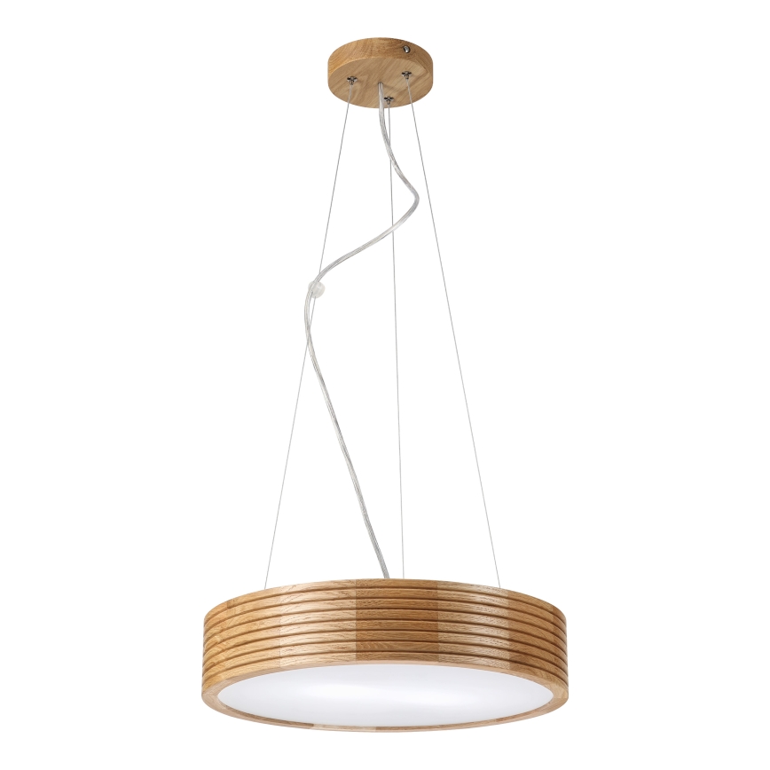 Brilagi - LED-Pendelleuchte an Kabel CARVALHO MODERN 2xE27/60W/230V Eiche Ø 37,5 cm