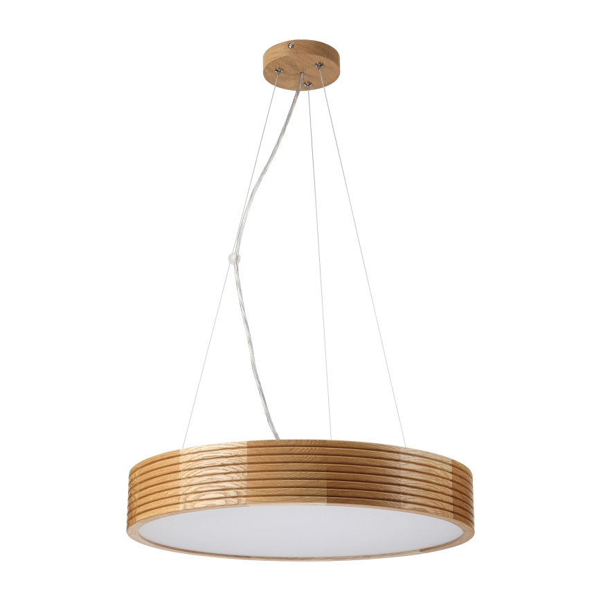 Brilagi - LED-Pendelleuchte an Kabel CARVALHO MODERN 3xE27/60W/230V Eiche Ø 47,5 cm