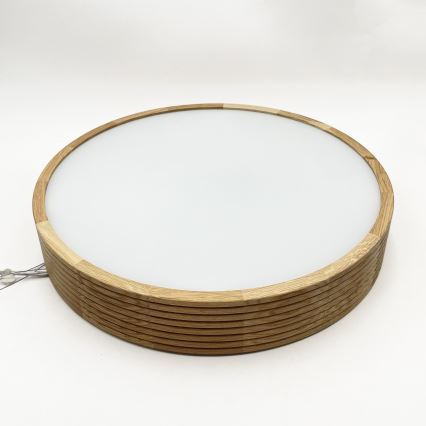 Brilagi - LED-Pendelleuchte an Kabel CARVALHO MODERN 3xE27/60W/230V Eiche Ø 47,5 cm
