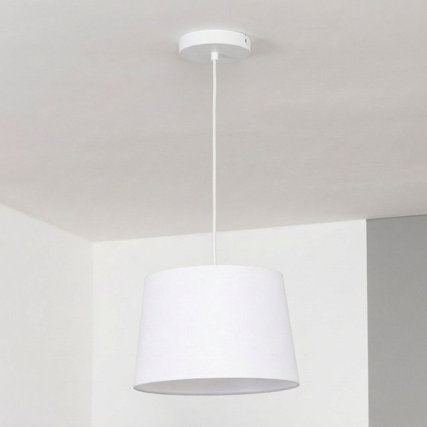 Brilagi - LED-Pendelleuchte an Kabel CERIA 1xE27/40W/230V Ø 30 cm weiß