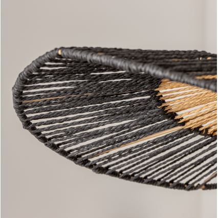 Brilagi - LED-Pendelleuchte an Kabel CERIA BOHO 1xE27/40W/230V Ø 50 cm schwarz/braun