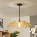 Brilagi - LED-Pendelleuchte an Kabel CERIA BOHO 1xE27/40W/230V Ø 70 cm, braun