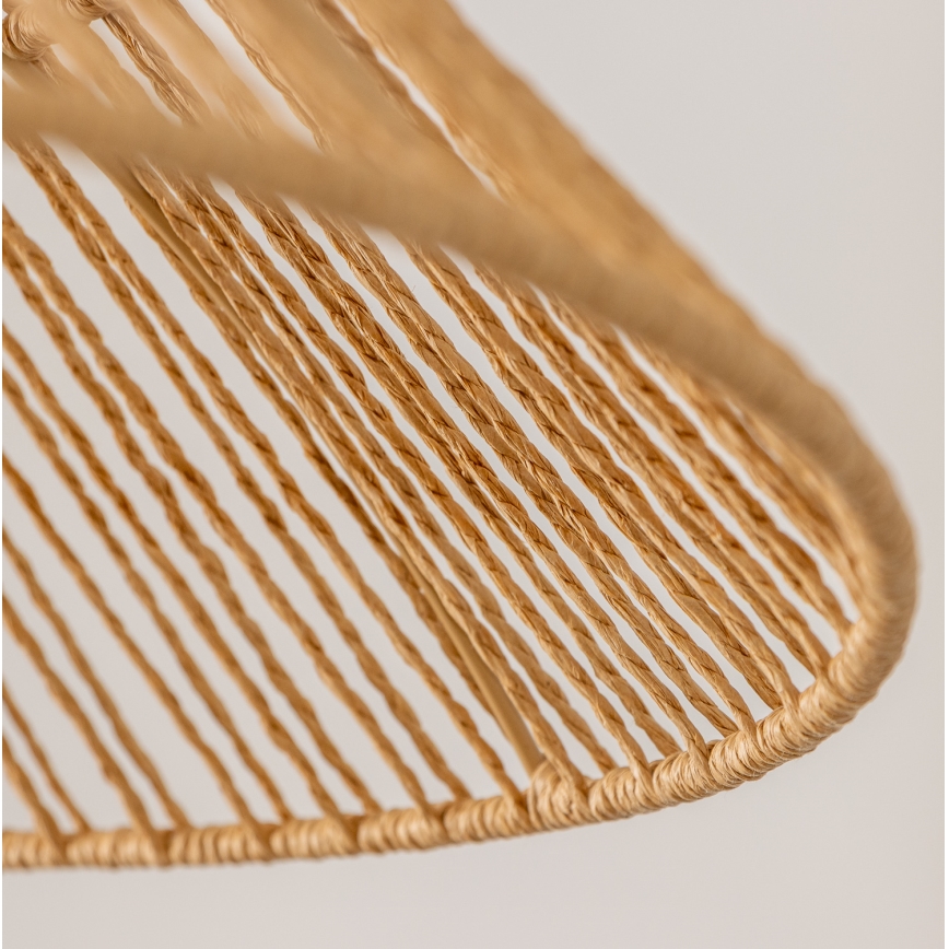 Brilagi - LED-Pendelleuchte an Kabel CERIA BOHO 1xE27/40W/230V Ø 70 cm, braun