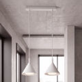 BRILAGI - LED Pendelleuchte an Kabel CONE DOUBLE 2xGX53/15W/230V weiß