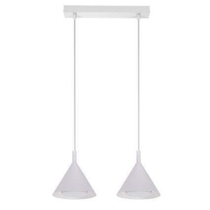 BRILAGI - LED Pendelleuchte an Kabel CONE DOUBLE 2xGX53/15W/230V weiß