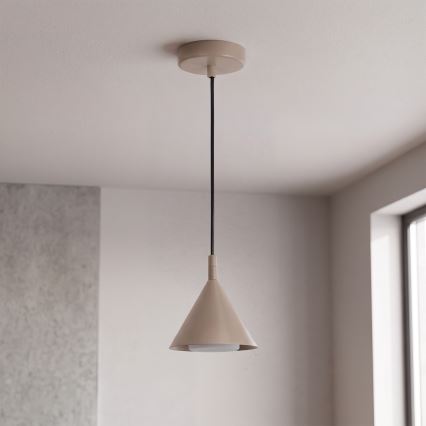 BRILAGI - LED Pendelleuchte an Kabel CONE SINGLE 1xGX53/15W/230V beige