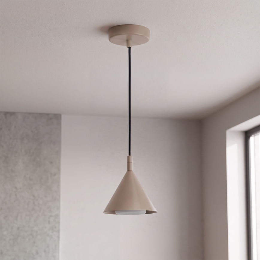 BRILAGI - LED Pendelleuchte an Kabel CONE SINGLE 1xGX53/15W/230V beige