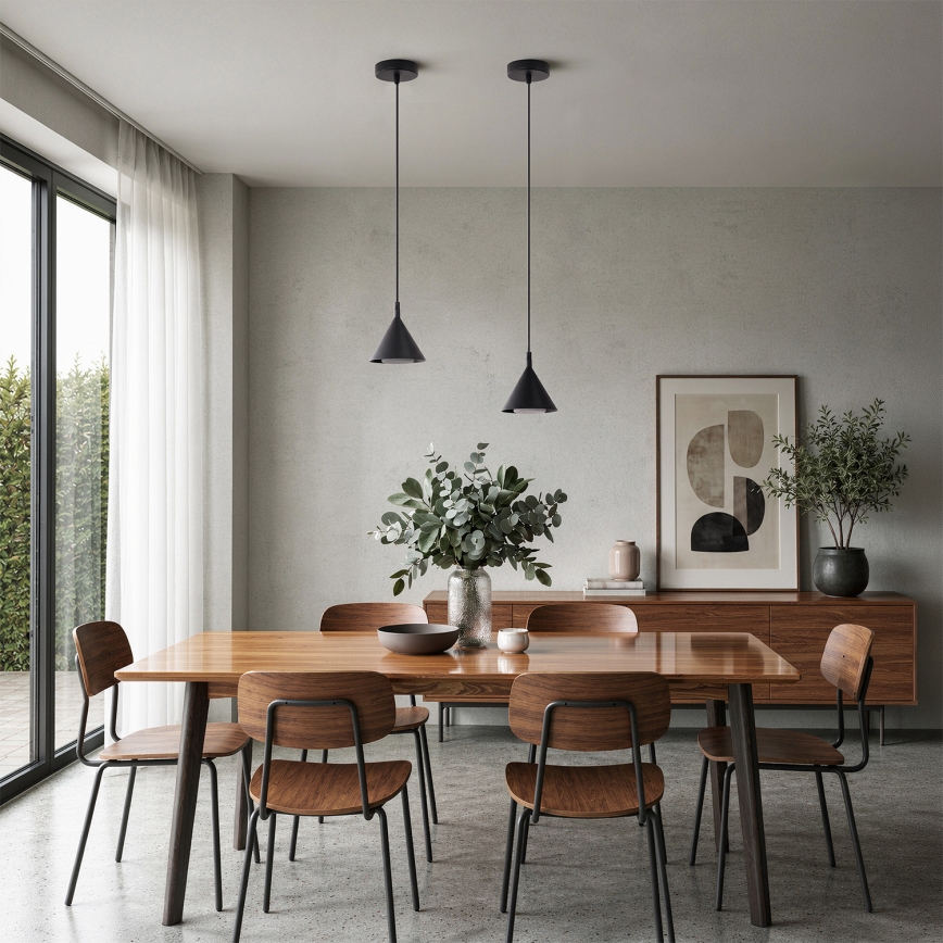 BRILAGI - LED Pendelleuchte an Kabel CONE SINGLE 1xGX53/15W/230V schwarz