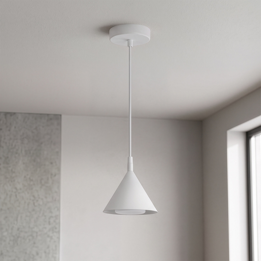 BRILAGI - LED Pendelleuchte an Kabel CONE SINGLE 1xGX53/15W/230V weiß