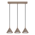 BRILAGI - LED Pendelleuchte an Kabel CONE TRIPLE 3xGX53/15W/230V beige