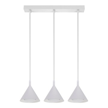 BRILAGI - LED Pendelleuchte an Kabel CONE TRIPLE 3xGX53/15W/230V weiß