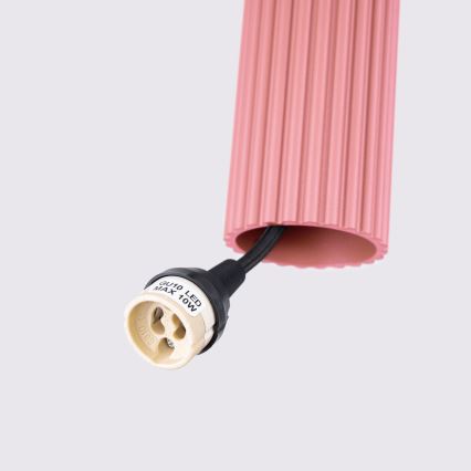 Brilagi - LED-Pendelleuchte an Kabel CRESTO 1xGU10/10W/230V rosa